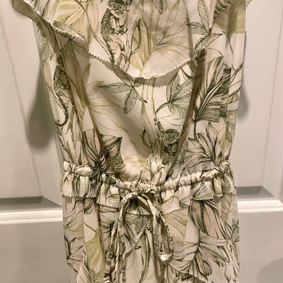 NWT Gal Meets Glam Cheryl Green Tropical Print Dress - Size 4 - Picture 6 of 11